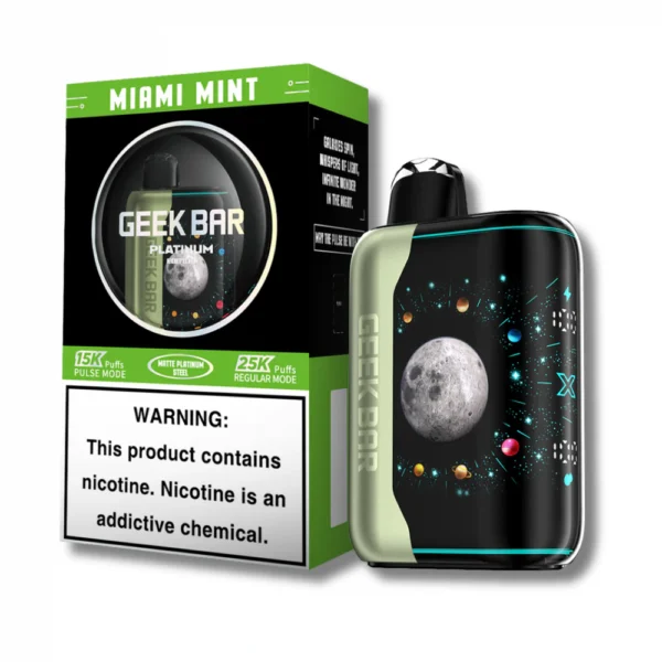 Miami Mint Geek Bar Pulse X Platinum Edition