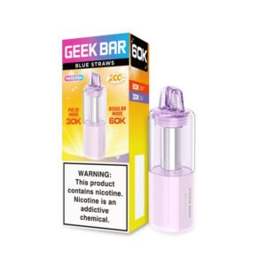 Blue Straws Geek Bar Mate 60K Pod