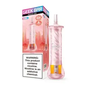 Peach Ice - Geek Bar Burj 80k Disposable E-Hookah