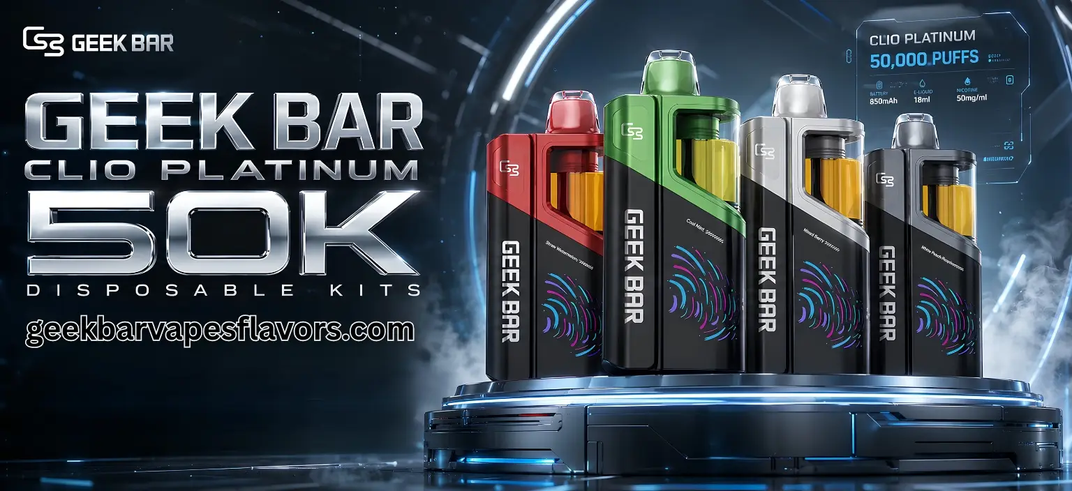 Geekbarvapesflavors Geek Bar Clio Platinum 50K Disposable Kits